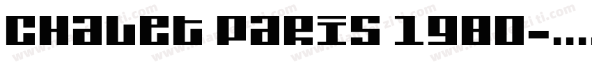 Chalet Paris 1980字体转换